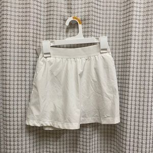 White golf skirt